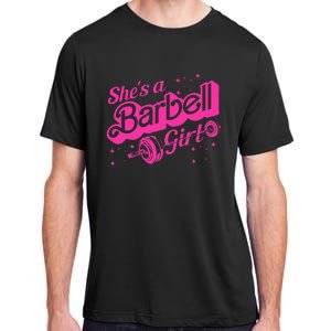 Shes A Barbell Adult ChromaSoft Performance T-Shirt