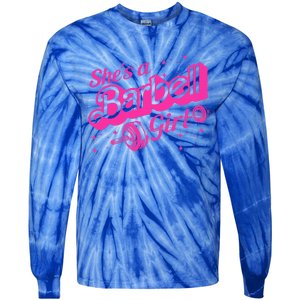 Shes A Barbell Tie-Dye Long Sleeve Shirt