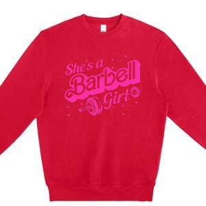 Shes A Barbell Premium Crewneck Sweatshirt