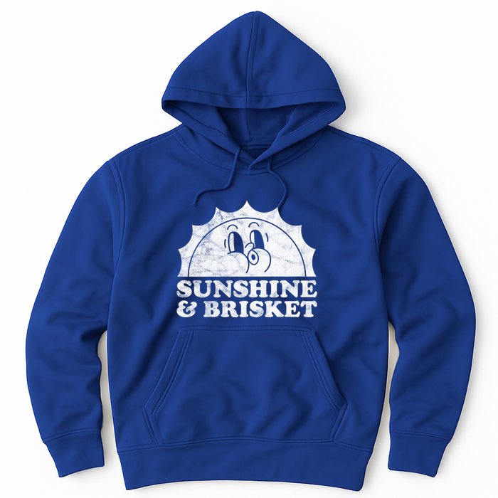 Sunshine And Brisket Retro Vintage Sun Beef Cute Gift Hoodie