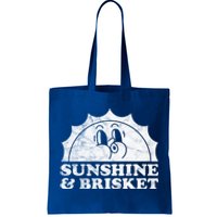 Sunshine And Brisket Retro Vintage Sun Beef Cute Gift Tote Bag