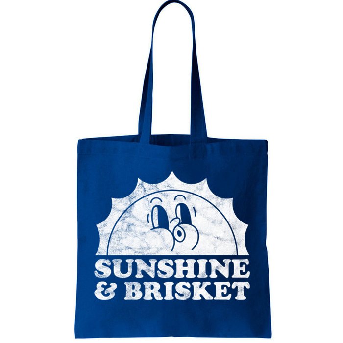 Sunshine And Brisket Retro Vintage Sun Beef Cute Gift Tote Bag