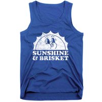 Sunshine And Brisket Retro Vintage Sun Beef Cute Gift Tank Top