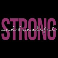 Strong And Beautiful 7-Panel Snapback Hat