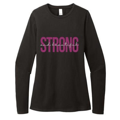 Strong And Beautiful Womens CVC Long Sleeve Shirt