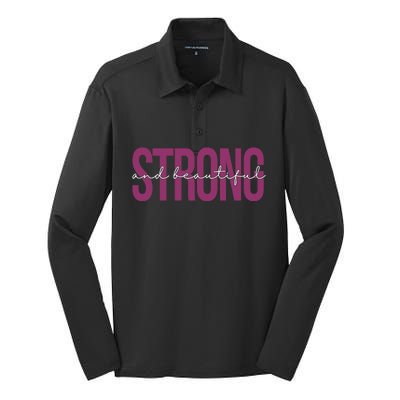 Strong And Beautiful Silk Touch Performance Long Sleeve Polo