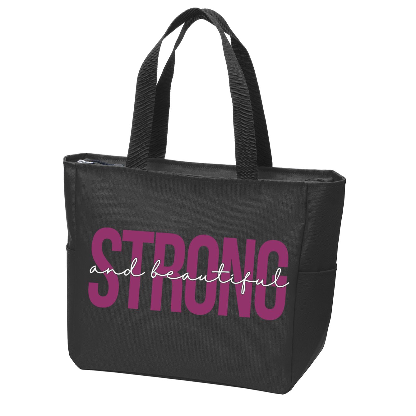 Strong And Beautiful Zip Tote Bag
