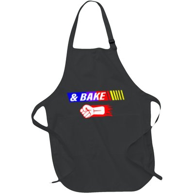 Shake And Bake Funny Family Lover Dad Daughter Son Matching Full-Length Apron With Pockets