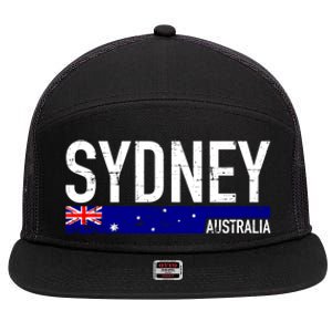 Sydney Australia Cool Gift 7 Panel Mesh Trucker Snapback Hat