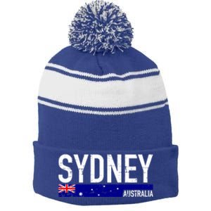 Sydney Australia Cool Gift Stripe Pom Pom Beanie