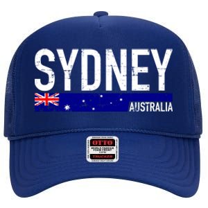 Sydney Australia Cool Gift High Crown Mesh Back Trucker Hat