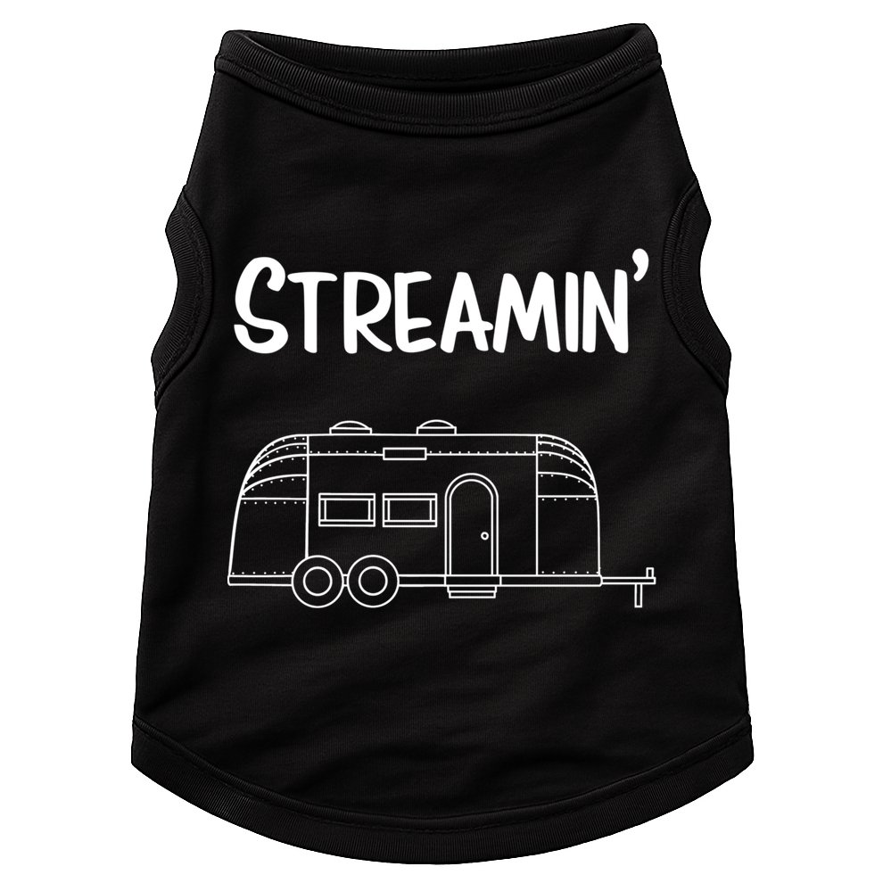 Streamin' Airstream Camping Gift Doggie Tank