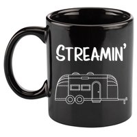 Streamin' Airstream Camping Gift 11oz C Handle Ceramic Mug