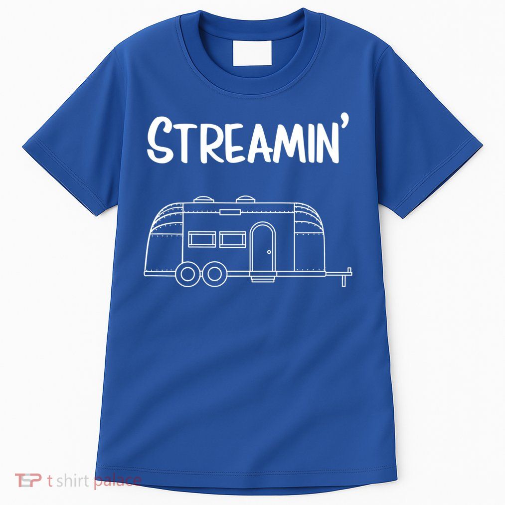 Streamin' Airstream Camping Gift Tall T-Shirt