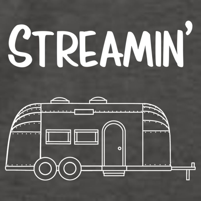 Streamin' Airstream Camping Gift Vector Backpack