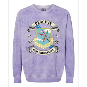 Strategic Air Command Sac Veteran Gifts Colorblast Crewneck Sweatshirt