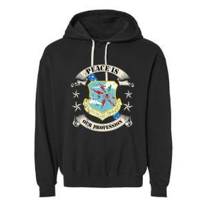 Strategic Air Command Sac Veteran Gifts Garment-Dyed Fleece Hoodie