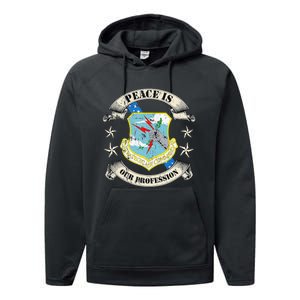 Strategic Air Command Sac Veteran Gifts Performance Fleece Hoodie