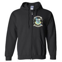 Strategic Air Command Sac Veteran Gifts Full Zip Hoodie