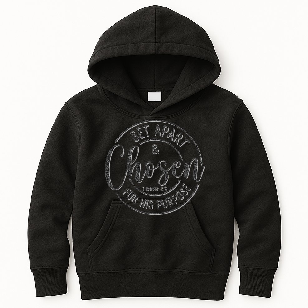 Set Apart Chosen For His Purpose - Christian Faith Kids Hoodie