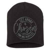 Set Apart Chosen For His Purpose - Christian Faith Short Acrylic Beanie