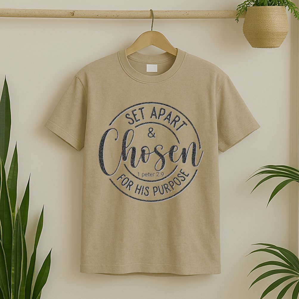 Set Apart Chosen For His Purpose - Christian Faith T-Shirt