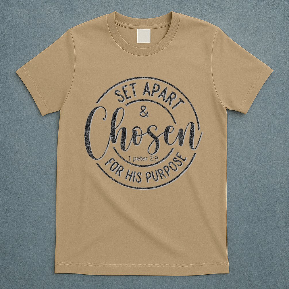 Set Apart Chosen For His Purpose - Christian Faith T-Shirt