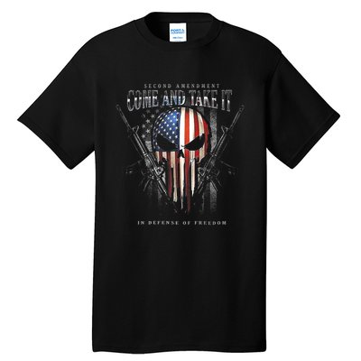 Second Amendment Come And Take It In Defense Of Freedom Tall T-Shirt