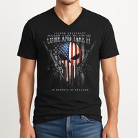 Second Amendment Come And Take It In Defense Of Freedom V-Neck T-Shirt