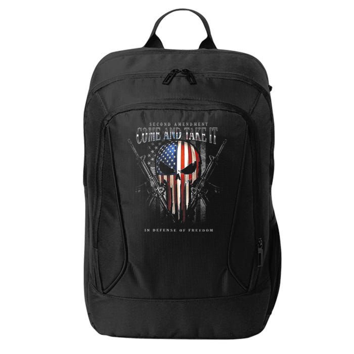 Second Amendment Come And Take It In Defense Of Freedom City Backpack