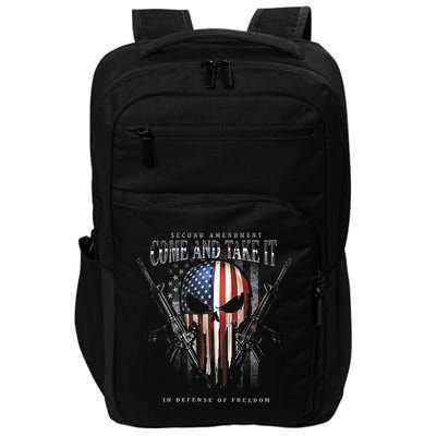 Second Amendment Come And Take It In Defense Of Freedom Impact Tech Backpack