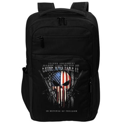 Second Amendment Come And Take It In Defense Of Freedom Impact Tech Backpack