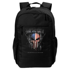 Second Amendment Come And Take It In Defense Of Freedom Daily Commute Backpack