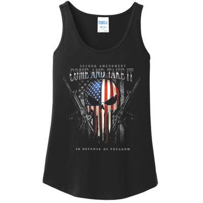 Second Amendment Come And Take It In Defense Of Freedom Ladies Essential Tank