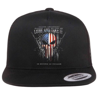 Second Amendment Come And Take It In Defense Of Freedom Flatbill Hat