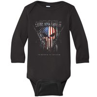 Second Amendment Come And Take It In Defense Of Freedom Baby Long Sleeve Bodysuit