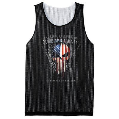 Second Amendment Come And Take It In Defense Of Freedom Mesh Reversible Basketball Jersey Tank