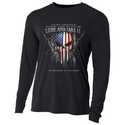 Second Amendment Come And Take It In Defense Of Freedom Cooling Performance Long Sleeve Crew