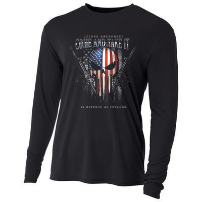 Second Amendment Come And Take It In Defense Of Freedom Cooling Performance Long Sleeve Crew