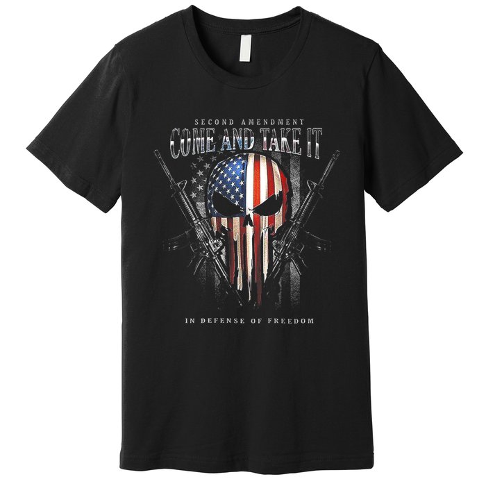 Second Amendment Come And Take It In Defense Of Freedom Premium T-Shirt