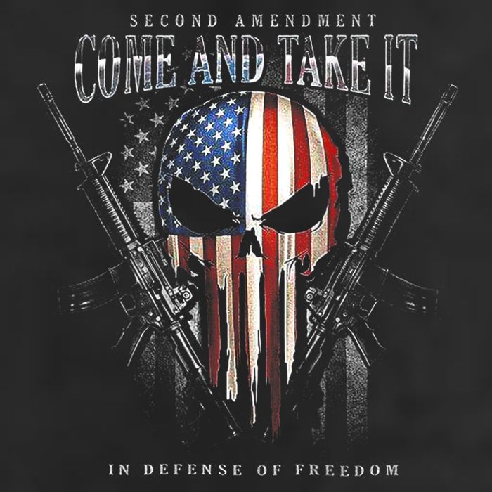 Second Amendment Come And Take It In Defense Of Freedom 25L Jumbo Tote