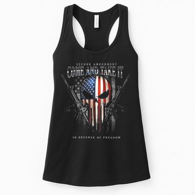 Second Amendment Come And Take It In Defense Of Freedom Womens Tank Top