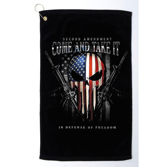 Second Amendment Come And Take It In Defense Of Freedom Golf Towel