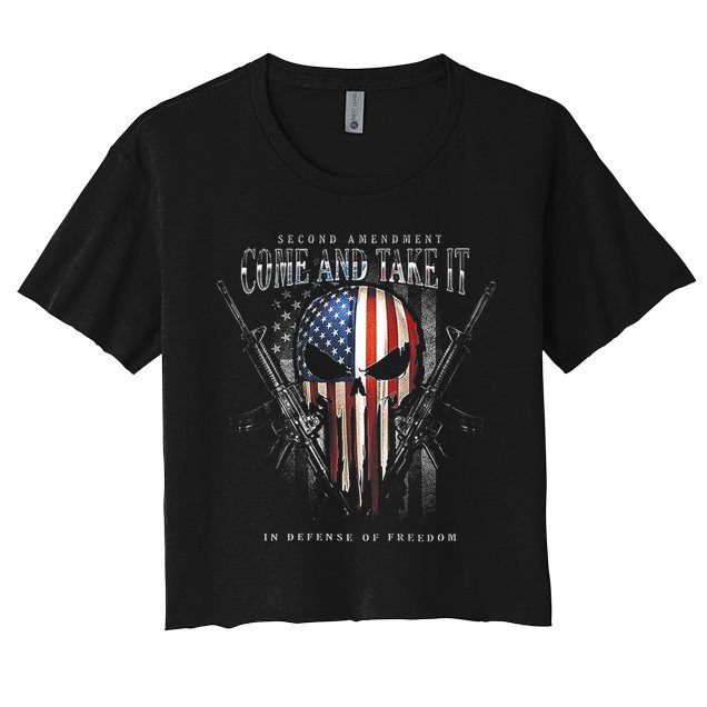 Second Amendment Come And Take It In Defense Of Freedom Crop Top