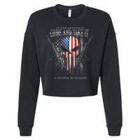 Second Amendment Come And Take It In Defense Of Freedom Cropped Pullover Crew