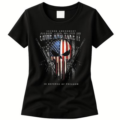 Second Amendment Come And Take It In Defense Of Freedom Womens T-Shirt