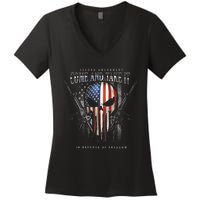 Second Amendment Come And Take It In Defense Of Freedom Women's V-Neck T-Shirt