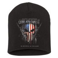 Second Amendment Come And Take It In Defense Of Freedom Short Acrylic Beanie
