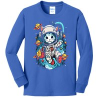 Space Astronaut Cat Astronomy Kitten Anime Neko Kawaii Gift Kids Long Sleeve Shirt