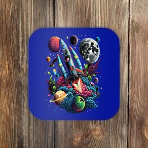 Space Astronaut Cat Galaxy Kitten Anime Neko Kawaii Gift Coaster